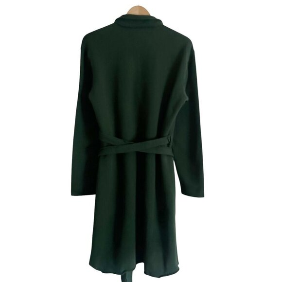 NWOT Frank & Eileen Womens Willa Wrap Dress Sz L Green Long Sleeve Triple Fleece - Picture 8 of 8